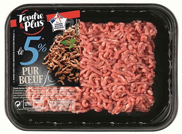 Viande hachée pur bœuf 5% MG de TENDRE & PLUS