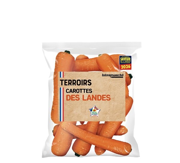 Carottes de landes TERROIRS de INTERMARCHE