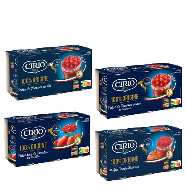 Pulpes de tomates de CIRIO