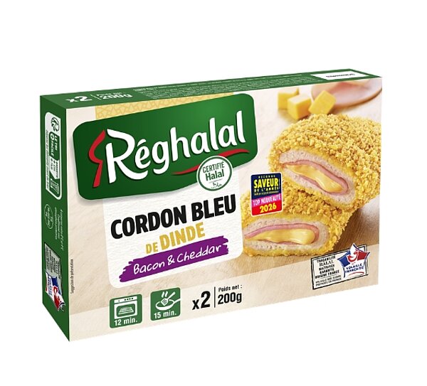 Cordon bleu de dinde bacon & cheddar de REGHALAL