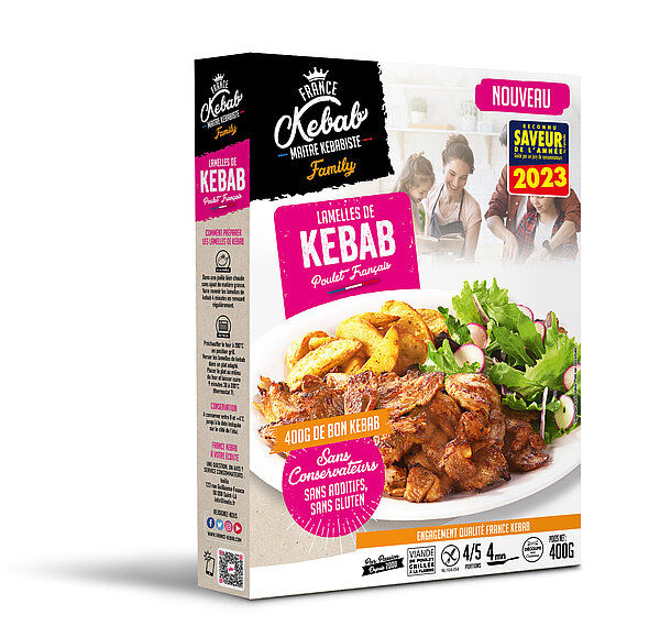 Lamelles de Kebab Frais au Poulet de FRANCE KEBAB