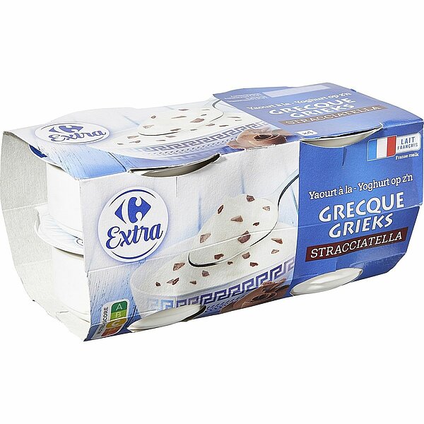 Yaourt à la Grecque Stracciatella de CARREFOUR EXTRA