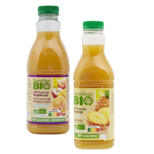 Pur Jus de Fruits Frais Ananas & Multifruits de CARREFOUR BIO