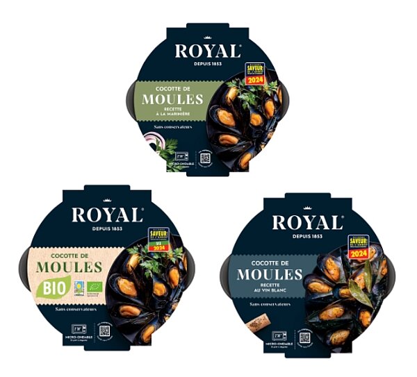 Cocottes de moules cuisinées de ROYAL