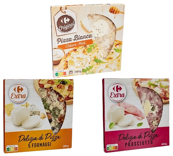 Pizza Delizia 5 fromages - Prosciutto et Bianca Chèvre Miel de CARREFOUR EXTRA