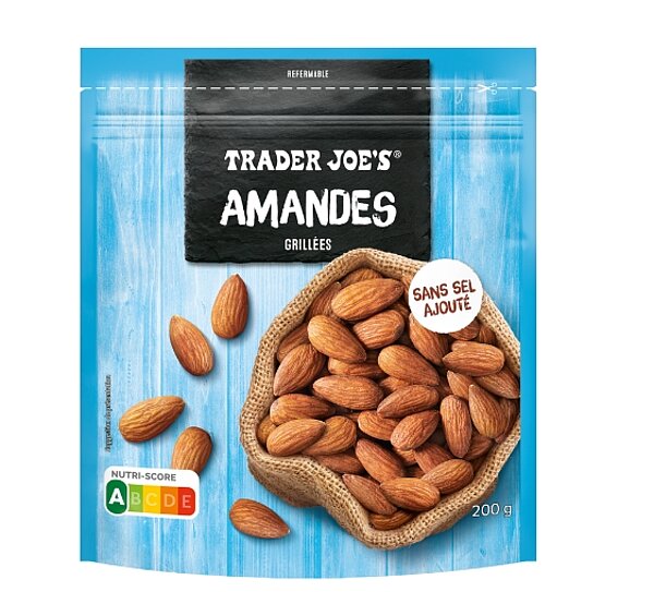 AMANDES NON SALÉES, TRADER JOE'S de Aldi