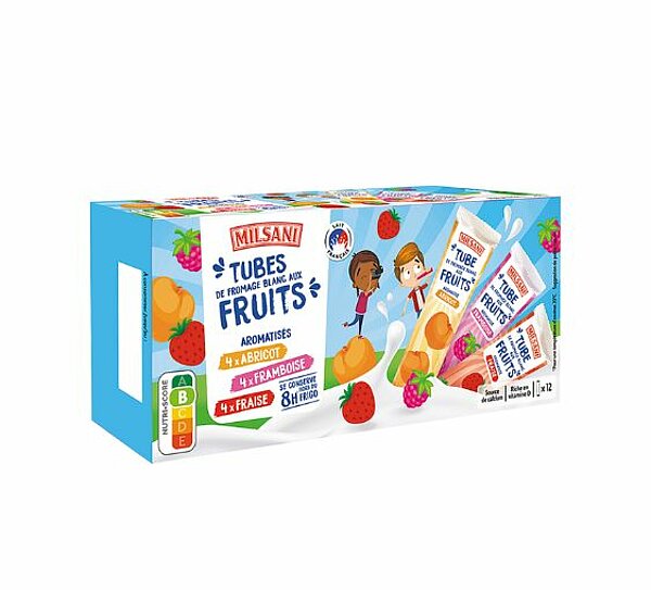 Fromage frais tubes MILSANI de ADÉLIE