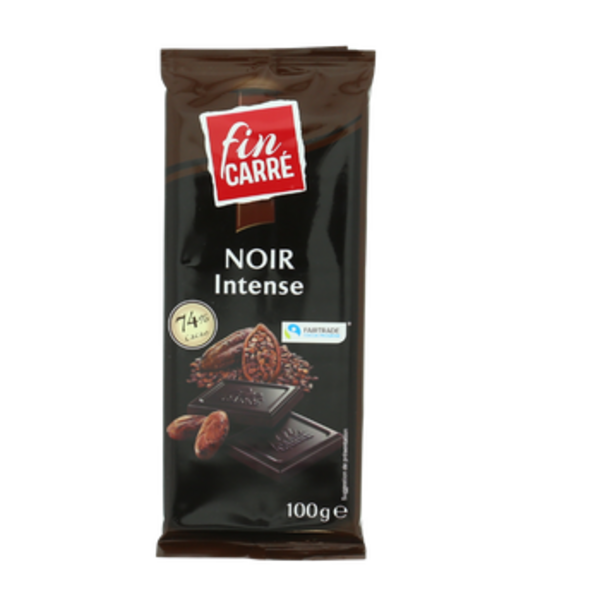 Chocolat Noir 74% de FIN CARRÉ