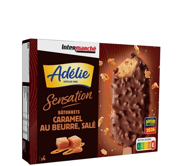 Bâtonnets Glace Caramel Au Beurre Salé de ADÉLIE