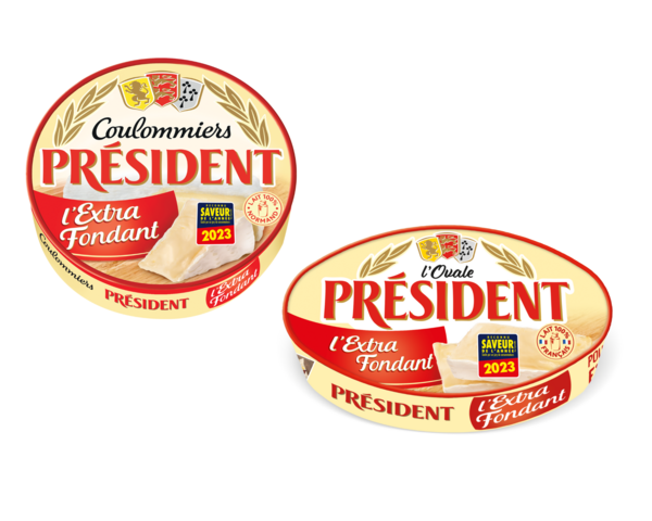 Gamme L'Extra Fondant L'Ovale & le Coulommiers de PRÉSIDENT