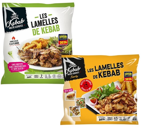 Lamelles Kebab Family & Lamelles de Kebab sans additifs de FRANCE KEBAB
