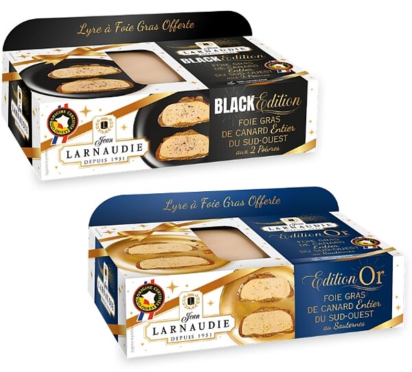 Foies Gras Edition or et Black Edition Jean Larnaudie de LARNAUDIE