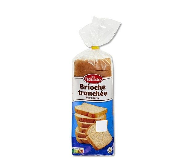 Brioche tranchée pur beurre LES PATISSADES de Aldi