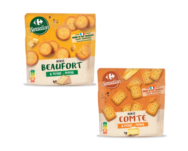 Gamme Biscuits Apéritifs de CARREFOUR SENSATION