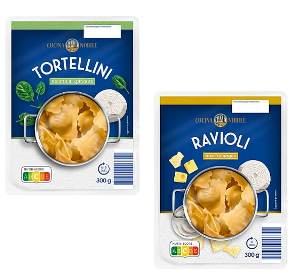 Ravioli aux fromages & Tortellini ricotta - épinard de CUCCINA NOBILE